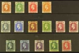 1921-26 Script Wmk Definitive Set Plus 6d Shade, SG 69/83, Very Fine Lightly Hinged Mint (15 Stamps) For More Images, Pl - Caimán (Islas)