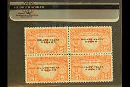 1953 AIR OVERPRINT VARIETIES 5c Air Orange-red Real Estate Tax Stamp With "CORREO / EXTRA-RAPIDO" Overprints, A Superb N - Kolumbien