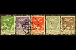 1925-29 Airmail Complete Set, SG 224/228 Or Michel 143/145 And 180/181, Very Fine Used. (5 Stamps) For More Images, Plea - Other & Unclassified