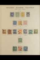 1865-1939 ATTRACTIVE COLLECTION On Pages, Mint & Used, Includes 1865-72 Imperfs, 1896 Party Set Used, 1896 5c On 20c Min - Ecuador