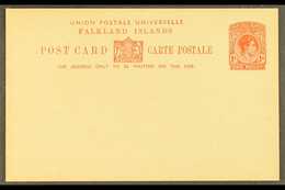 POSTAL STATIONERY 1938 1d Red-brown Postal Card (H&G 5 Or Heijtz P5) Very Fine Unused. Scarce, Only 444 Sold. For More I - Falklandinseln