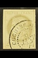 COCHIN CHINA 1877 4c Grey, Ceres, Yv 16,  Very Fine Used With Cochinchine 6 Jan 77 Cds Cancel. For More Images, Please V - Otros & Sin Clasificación