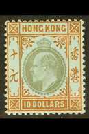 1903 $10 Slate And Orange / Blue, Wmk Crown CA, SG 76, Lightly Hinged Mint With Full Perfs & Striking Original Colours.  - Otros & Sin Clasificación