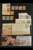 POSTMARK COLLECTION 1850s-1930s COLLECTION BALANCE With Much Of Interest. A Selection Of Stamps, Some On Piece, Some Sta - Sonstige & Ohne Zuordnung