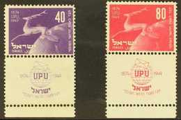 1950 UPU Pair Complete With Tabs, SG 27/8, Very Fine Never Hinged Mint. (2 Stamps) For More Images, Please Visit Http:// - Sonstige & Ohne Zuordnung