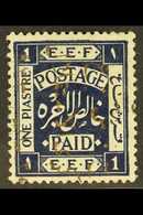 1923 1p Independence Commem, Ovptd In Gold Reading Upwards, SG 103B, Very Fine Mint. For More Images, Please Visit Http: - Jordania