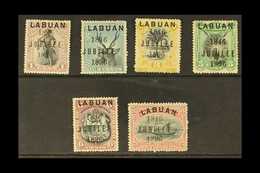 1896 Jubilee Set, SG 83/88, Mainly Good To Fine Mint, The 1c With Unusually Pale Overprint. (6 Stamps) For More Images,  - Nordborneo (...-1963)