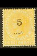 1880 5c On 8c Orange, SG 31, Fine Mint. For More Images, Please Visit Http://www.sandafayre.com/itemdetails.aspx?s=63046 - Straits Settlements