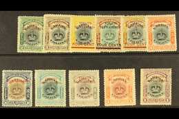 1906-07 Complete Overprints On Labuan Set, SG 141/151, Fine Mint. (11 Stamps) For More Images, Please Visit Http://www.s - Straits Settlements
