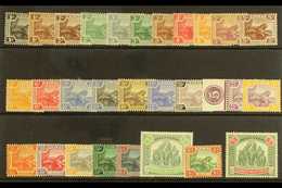 FEDERATED STATES 1922 - 34 Wmk Script Set To $2 Complete, SG 52/79, Very Fine And Fresh Mint. (28 Stamps) For More Image - Sonstige & Ohne Zuordnung