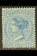 1863 1s Blue, Wmk CC, SG 69, Very Fine Mint. For More Images, Please Visit Http://www.sandafayre.com/itemdetails.aspx?s= - Mauritius (...-1967)