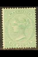 1863 6d Yellow Green, Wmk CC, SG 64, Fine Mint. For More Images, Please Visit Http://www.sandafayre.com/itemdetails.aspx - Mauricio (...-1967)