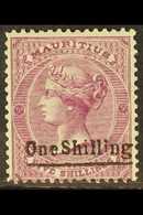 1877 1s On 5s Rosy Mauve, SG 81, Very Fine Mint. Scarce Stamp. For More Images, Please Visit Http://www.sandafayre.com/i - Mauricio (...-1967)