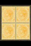 1883 4c Orange, Wmk CA, SG 104, As A Superb Mint Block Of 4, 2 NHM. For More Images, Please Visit Http://www.sandafayre. - Mauricio (...-1967)