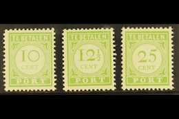 CURACAO POSTAGE DUES 1945 Perf 11½ Complete Set (SG D232/34, NVPH P31/33), Superb Never Hinged Mint, Very Fresh & Scarce - Otros & Sin Clasificación