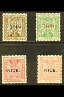 1941 "NIUE" Opt'd Postal Fiscal Set, SG 83/86, 2s6d & 5s With Inverted Watermarks, Very Fine Mint (4 Stamps) For More Im - Niue