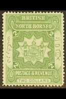 1888-92 $2 Dull Green, SG 48, Fine Unused Without Gum. For More Images, Please Visit Http://www.sandafayre.com/itemdetai - Nordborneo (...-1963)