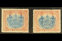 1897 CORRECTED INSCRIPTIONS 24c Perf 13½-14, SG 111, Plus 24c Perf 14½-15, SG 111b, Fine Mint. (2 Stamps) For More Image - Borneo Septentrional (...-1963)