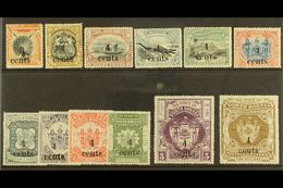 1904-05 Surcharged Set, SG 146/157, Mostly Very Fine Mint (12 Stamps) For More Images, Please Visit Http://www.sandafayr - Borneo Septentrional (...-1963)