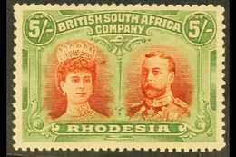 1910-13 5s Vermilion & Deep Green, Double Head, SG 159, Fine Mint. For More Images, Please Visit Http://www.sandafayre.c - Sonstige & Ohne Zuordnung