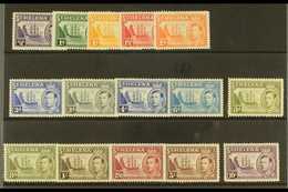 1938-44 Complete Definitive Set Plus Additional 8d Listed Shade, SG 131/40, Fine Mint (15 Stamps) For More Images, Pleas - Isla Sta Helena