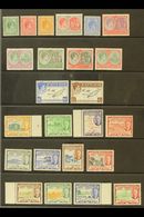 1938-1952 DEFINITIVE SETS. 1938-50 Complete Set, SG 68/77f (all High Values Are NHM) And 1952 Complete Set, SG 94/105, F - St.Kitts Und Nevis ( 1983-...)