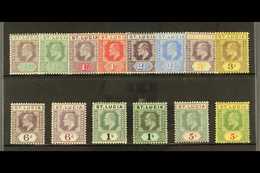 1904-10 Definitives Complete Set, SG 64/77, Fine Mint. (14 Stamps) For More Images, Please Visit Http://www.sandafayre.c - St.Lucia (...-1978)