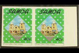 1988 40s Christmas (SG 814) IMPERF PAIR, Never Hinged Mint. For More Images, Please Visit Http://www.sandafayre.com/item - Samoa