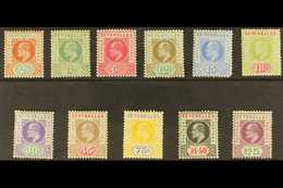 1906 KEVII (watermark Multiple Crown CA) Complete Set, SG 60/70, Mint, The 18c With "slotted Frame" Variety At Upper Rig - Seychelles (...-1976)