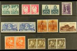 1941-46 War Effort Set , SG 88/96, Plus 1s3d Additional SG Listed Shade, Never Hinged Mint. (8 Pairs & 2 Singles) For Mo - Sin Clasificación