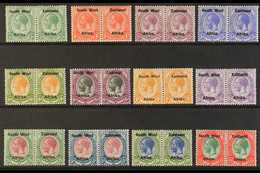 1923-6 SETTING III King's Heads Overprints, Complete Set, SG 16/27, £1 Vertical Crease On One Stamp, Otherwise Fine Mint - África Del Sudoeste (1923-1990)