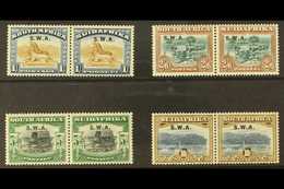 1927-30 "S.W.A." Overprinted Pictorial Top Values, 1s To 10s, SG 64/67, Fine Mint Horizontal Pairs. (4 Pairs) For More I - South West Africa (1923-1990)