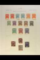 1926 - 1936 EXTENSIVE COLLECTION Mint And Used Collection Written Up On Leaves Including 1926 Set Complete, 1927 Surchar - Tuva