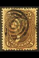 1861-6 5c Brown, Dark Shade, Perf.12, Scott 76, SG 72, Very Fine Used. For More Images, Please Visit Http://www.sandafay - Other & Unclassified