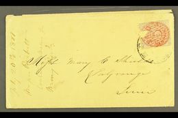 1861 MEMPHIS POSTMASTER'S PROVISIONAL ON COVER. 1861 5c Red Local Stamp, Scott 56X2, Faulty Example Used On Cover Tied B - Sonstige & Ohne Zuordnung