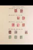 1855-1892 USED SURFACE PRINTED COLLECTION CAT 33K+. A Chiefly ALL DIFFERENT Collection, Neatly Presented On Album Pages  - Otros & Sin Clasificación