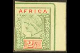 1894 AFRICA DE LA RUE ESSAY 2½d Green & Carmine Minerva Imperf, Mint Corner Example, Torn & Repaired Corner. For More Im - Otros & Sin Clasificación