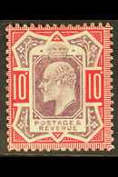 1902 10d Dull Purple And Carmine On Chalk Paper, SG 254b, Fine Mint Tiny Corner Fault. For More Images, Please Visit Htt - Sin Clasificación