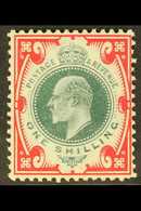 1902 1s Dull Green And Scarlet, Ed VII, SG 259, Very Fine Never Hinged Mint. For More Images, Please Visit Http://www.sa - Sin Clasificación
