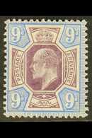 1902 9d Dull Purple And Ultramarine On Chalk Paper, SG 250a, Very Fine Mint. For More Images, Please Visit Http://www.sa - Ohne Zuordnung