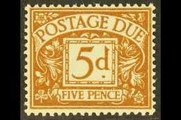 POSTAGE DUE 1936-37 5d Brownish-cinnamon, SG D24, Never Hinged Mint. For More Images, Please Visit Http://www.sandafayre - Ohne Zuordnung