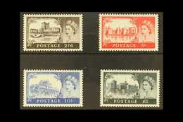 1958 1st De La Rue Castle Set, SG 536a/539a, Very Fine Never Hinged Mint (4 Stamps)   For More Images, Please Visit Http - Sonstige & Ohne Zuordnung