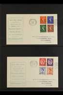 1959 (18th November) Phosphor-Graphite Wilding Definitives Set Of Eight Over Two Matching Cacheted Covers, Southampton " - FDC