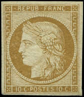 * EMISSION DE 1849 - 1    10c. Bistre-jaune, Quasiment **, Très Frais Et TB. C - 1849-1850 Cérès