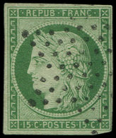 EMISSION DE 1849 - 2    15c. Vert, Oblitéré ETOILE, TB. J - 1849-1850 Cérès