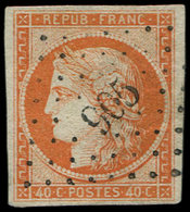 EMISSION DE 1849 - 5    40c. Orange, Obl. PC 905, Frappe Superbe - 1849-1850 Ceres