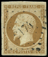 PRESIDENCE - 9a   10c. Bistre-brun, Obl. PC 2174, TB. C - 1852 Louis-Napoléon