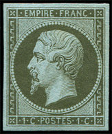 ** EMPIRE NON DENTELE - 11    1c. Olive, TB - 1853-1860 Napoléon III