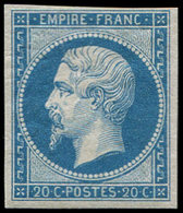 ** EMPIRE NON DENTELE - 14B  20c. Bleu, T II, Très Frais Et TTB - 1853-1860 Napoléon III