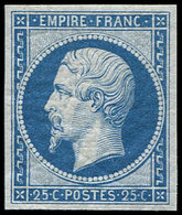 ** EMPIRE NON DENTELE - R15c 25c. Bleu, REIMPRESSION, Fraîcheur Postale, TB - 1853-1860 Napoléon III